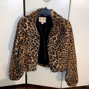 Aeropostale Small Faux Fur Jacket